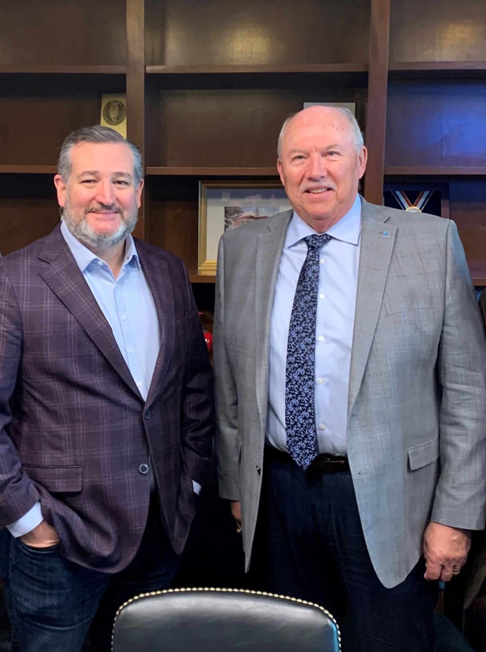 Travis Pruski, Texas Senator Ted Cruz, John J. Byrum II